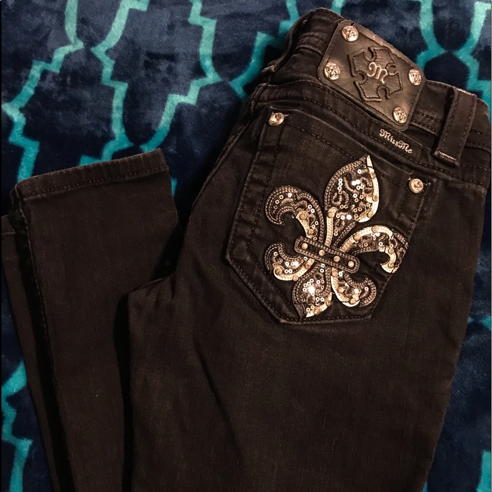 Black Miss Me skinny jeans size 27